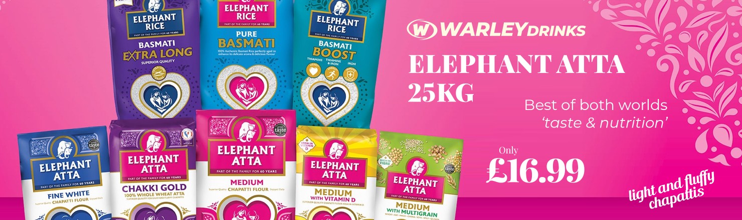 Offers on Elephant Atta, now available in a generous 25kg family pack